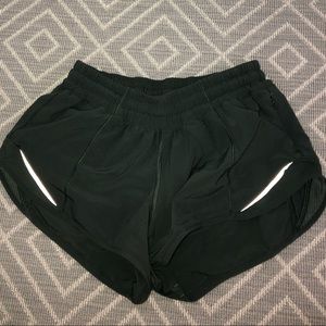 Green/Military green hotty hot lululemon shorts